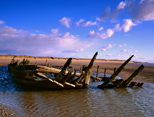 Wreck of the "Star of Hope", Ainsdale beach, Southport (2)